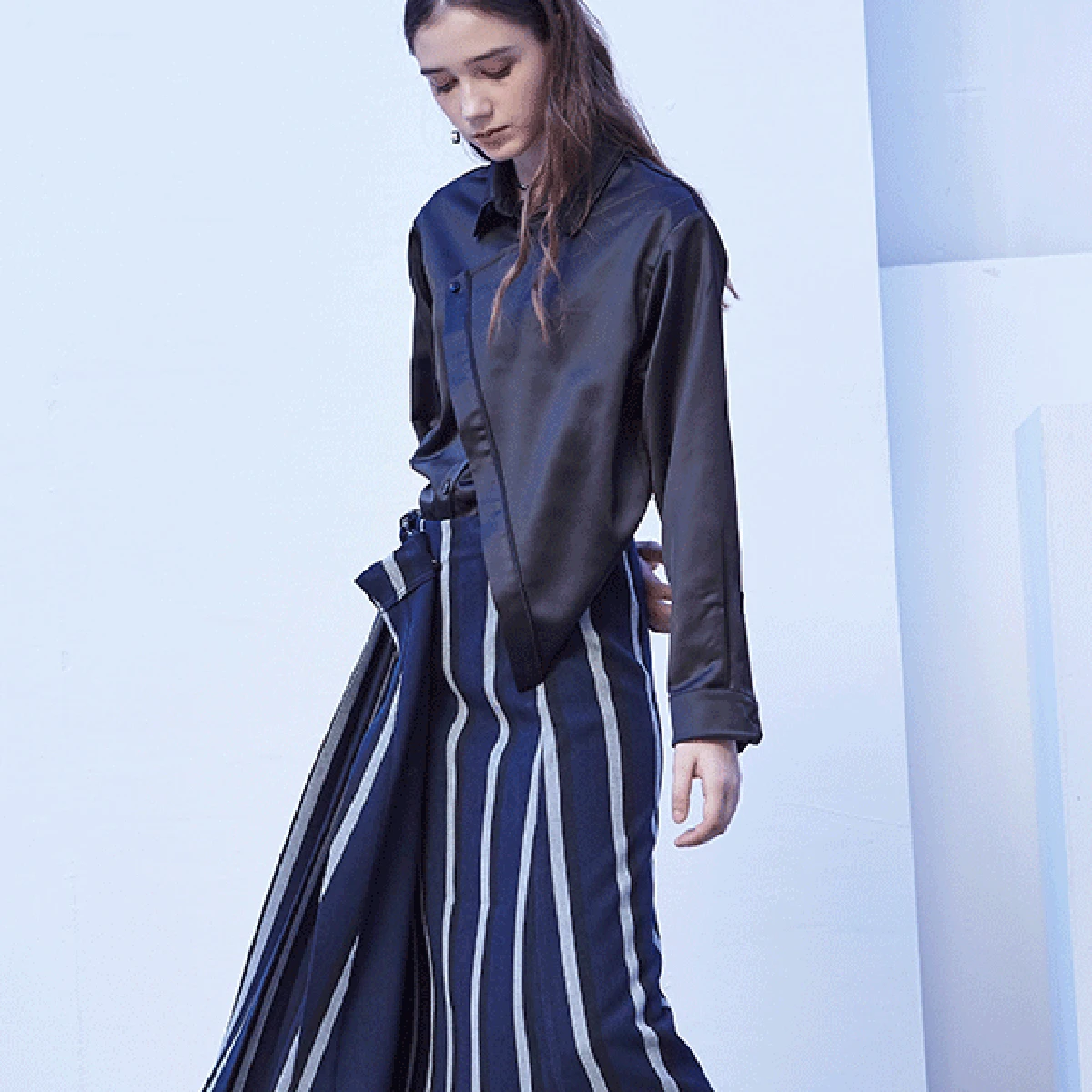 

Shirt Woman Cold Wind Irregular Loose Thin Easy To Match Lapel Coat 2019 Turn-down Collar Full Shirt Clothes Women Blouse