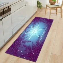 Рождественский домашний декор, напольный ковер, узор, напольный коврик, нескользящий декоративный ковер, коврик для кухни, гостиной, прочный, Рождественский