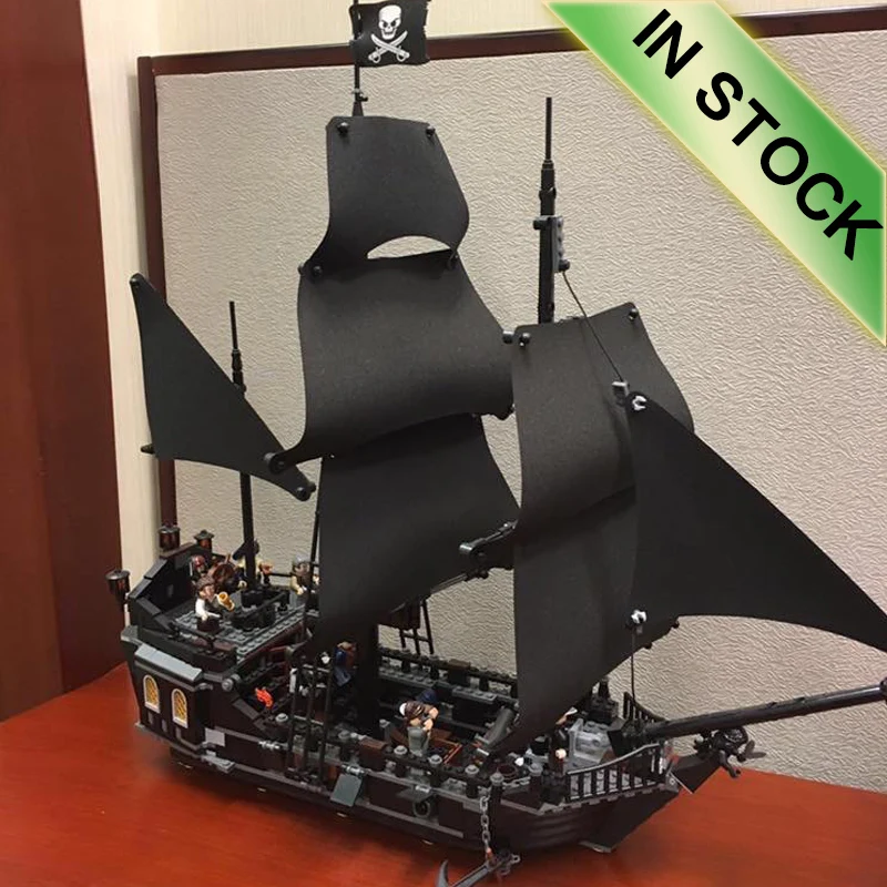 16006 идей, Черная жемчужина, пиратский корабль, 804 шт., 4184 модели, строительные наборы, блоки, кирпичи, обучающие игрушки