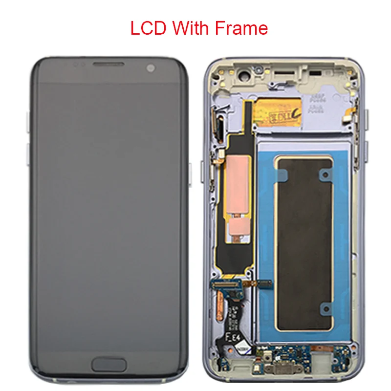 ЖК дисплей для SAMSUNG GALAXY S7 Edge дигитайзер сенсорного экрана 5 дюйма Samsung G935F G935 Замена