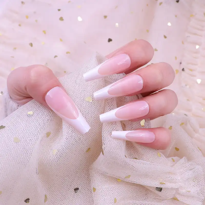 pcs French Ballerina Fake Nail Tips Artificial False Nails Acrylic Half Tips Black Gel Manicure Tip For Nails Art Salon Sets Kits Aliexpress pcs French Ballerina Fake Nail Tips Artificial False Nails Acrylic Half Tips Black Gel Manicure Tip For Nails Art Salon Sets Kits Aliexpress
