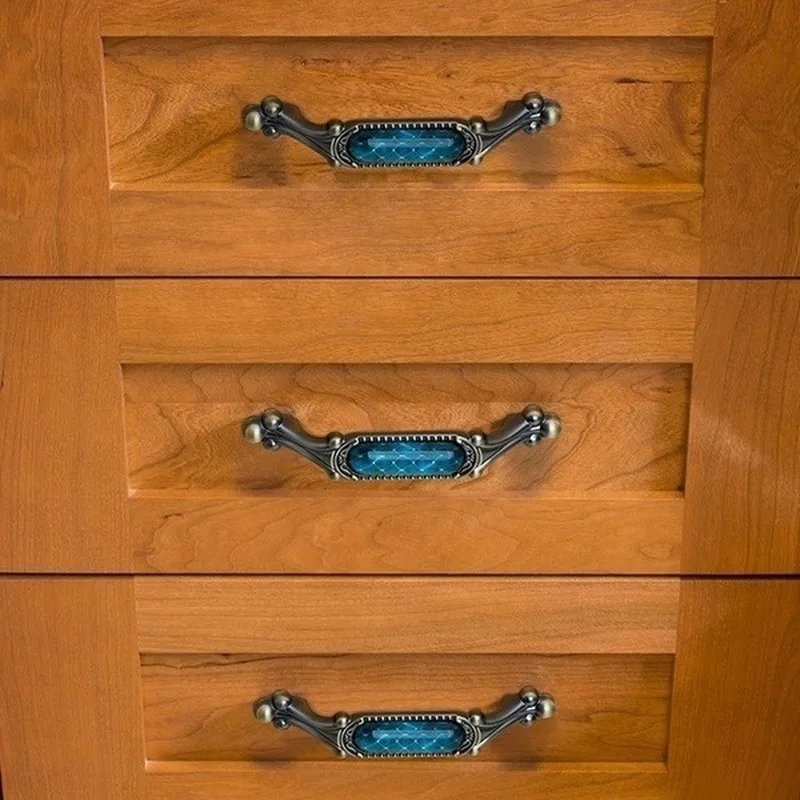 Классические хрустальные дверные ручки антикварные деревянные для ящиков