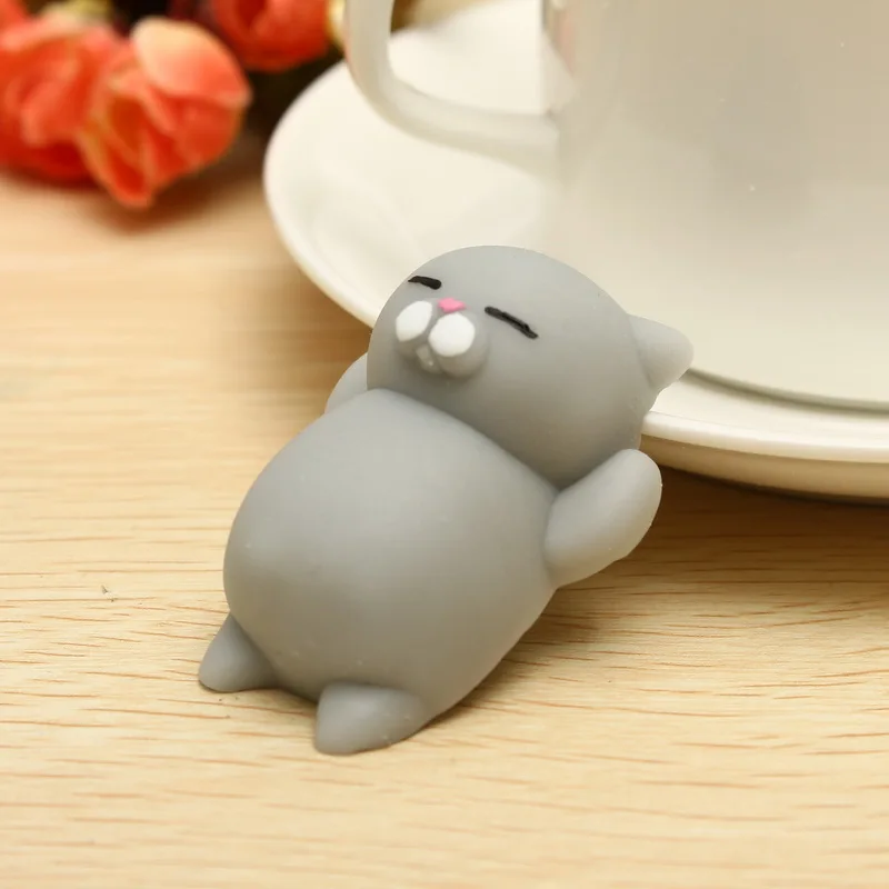 Кот котенок сжимает милые Исцеляющие игрушки Kawaii коллекция снятие стресса новинка игрушки подарок декор для детей