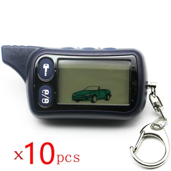 

LCD Remote Controller Keychain for Tomahawk TZ9010 TZ-9010 Key Chain Fob for Vehicle Security 2-Way Car Alarm System TZ 9010