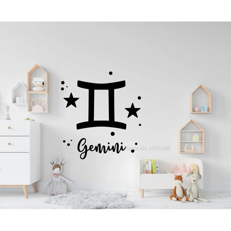 Zodiac Decal Horoscope Wall Decal Astrology Decor Zodiac Stickers Sun