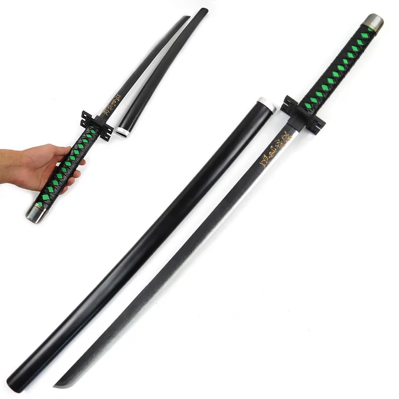 Demon Slayer Kimetsu No Yaiba Tokitou Muichirou деревянный бутафорский меч для костюмированной игры оружие самурайский Катана Реплика меч Хэллоуин реквизит