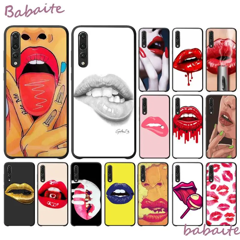 Мягкий силиконовый чехол для телефона Babaite с сексуальной девушкой и красными
