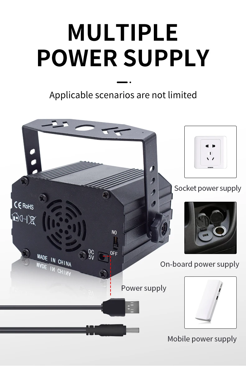 Effets de scène,projecteur Laser à commande vocale,lumière de scène à effet stroboscopique rvb