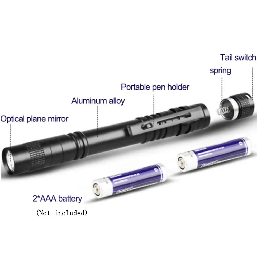 1PC Mini LED Flashlight Waterproof Pocket Torch Powerful LED Lantern AAA Battery For Camping Hunting Led Flashlights Mini Flashlight Mini Led Flashlight Led Torch Light