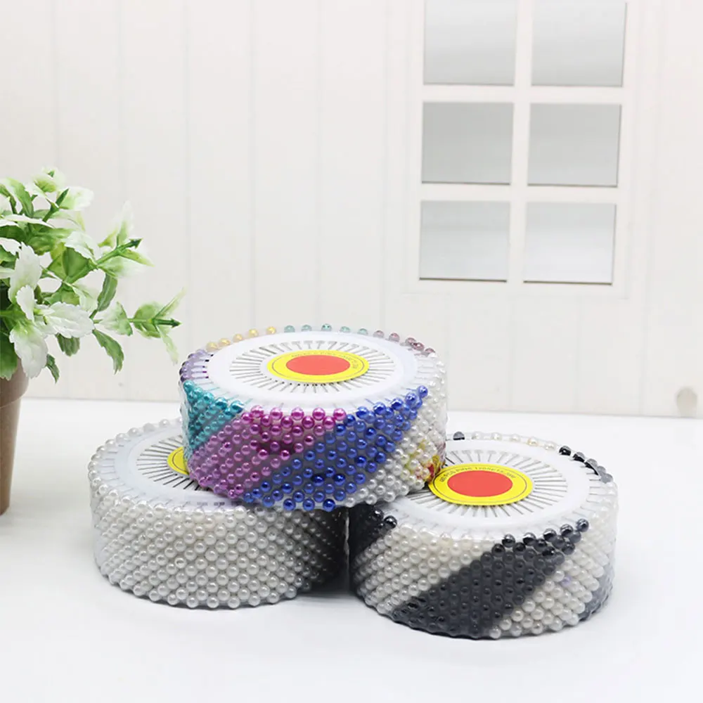 

Dressmaking Sewing Pin Straight Pins Cross-Stitched Scarf 480pcs Fashion Round-Head Pearl Hat Embroidery Sweater Corsages
