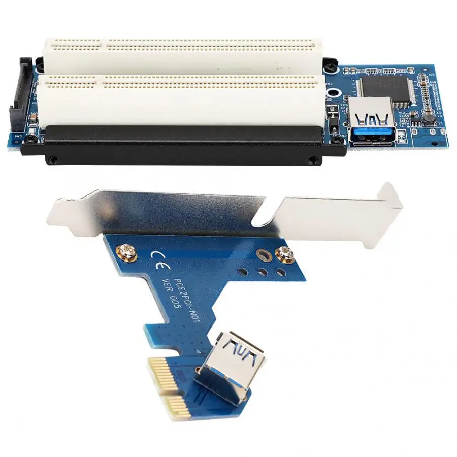 PCI-E для двойной Райзер-карта PCI расширение адаптера для WIN2000/XP/Vista/7/8/Linux