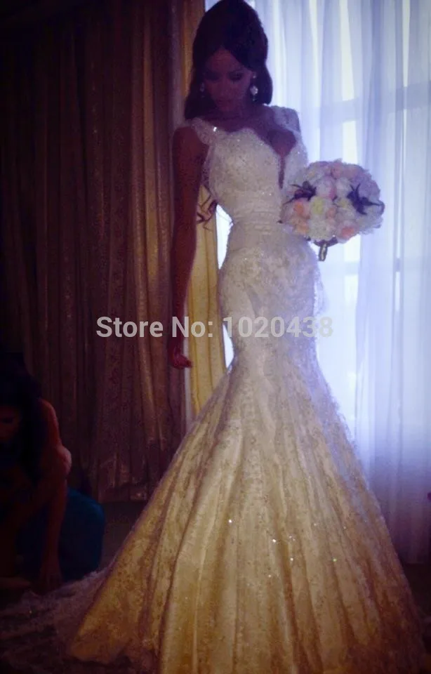 Романтичное свадебное платье vestido de noiva Гламурные Русалка с низким вырезом на спине, треугольным вырезом и кружевом с украшением в виде кристаллов Аппликация, свадебное платье платья для матери невесты