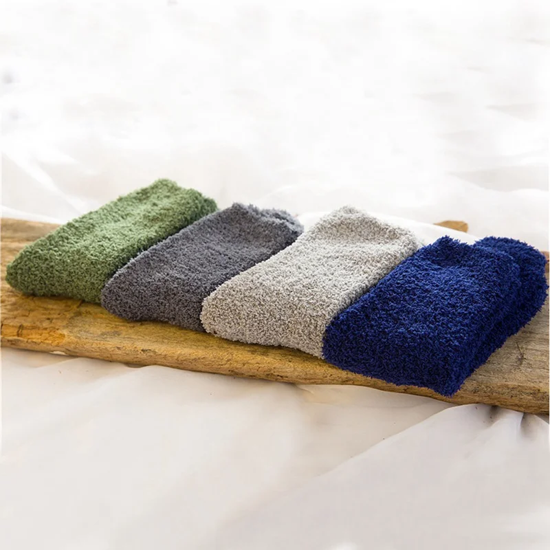 Женские удобные кашемировые носки зимние теплые носки для сна домашние пушистые носки коралловые бархатные теплые носки Рождественский подарок 12 пар