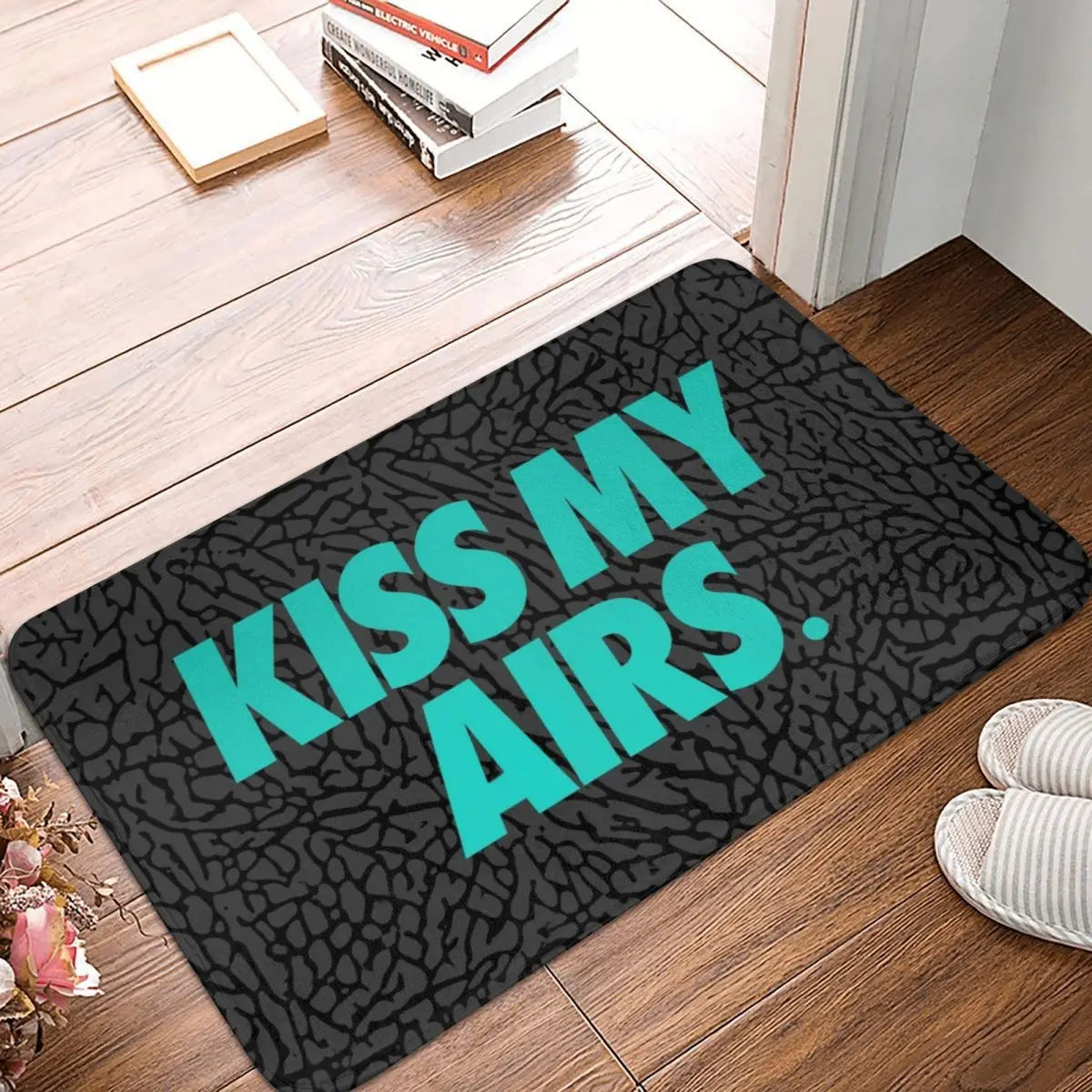 KISS MY AIRS Polyester Doormat Rug carpet Mat Footpad Non-slip Water oil proof Entrance Kitchen Bedroom balcony toilet 40*60cm