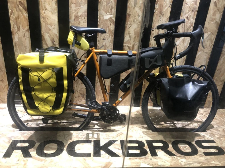 ROCKBROS 27L Водонепроницаемая велосипедная сумка, велосипедная задняя стойка, Pannier Reclctive, велосипедная Задняя сумка, рюкзак, велосипедные аксессуары