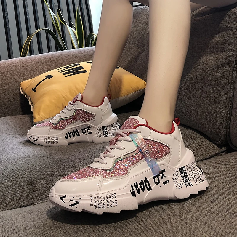 Zapatos para correr de Mujer ligero de goma Zapatillas plataforma Mujer Casual Zapatos de deporte para mujeres de Zapatillas talla 36 41|Zapatillas de - AliExpress