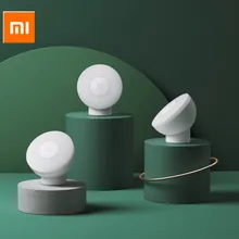 Xiaomi Mijia светодиодный индукционный ночник 2 лампы Регулируемая яркость инфракрасный умный датчик человеческого тела с магнитной основой