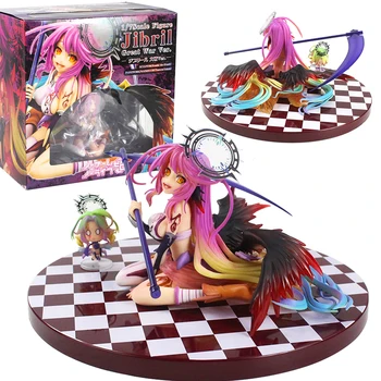 

13.5cm Hot Anime NO GAME NO LIFE Shiro Sexy Girl 1/7 Scale PVC Action Figure Angel Wings Model Toys collection