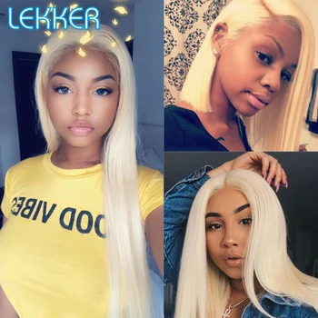

Lekker 613 Blonde Bundles With Closure 3 Peruvian Straight Remy Human Hair Weave Bundles 613 Honey Blonde Bundles With Closure