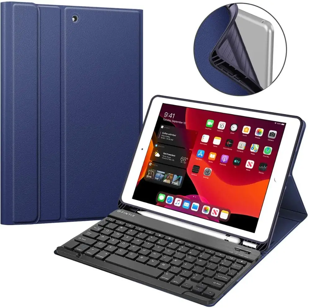 Магнитный съемный чехол для беспроводной клавиатуры iPad 7th 10 2 2019 Gen с держателем