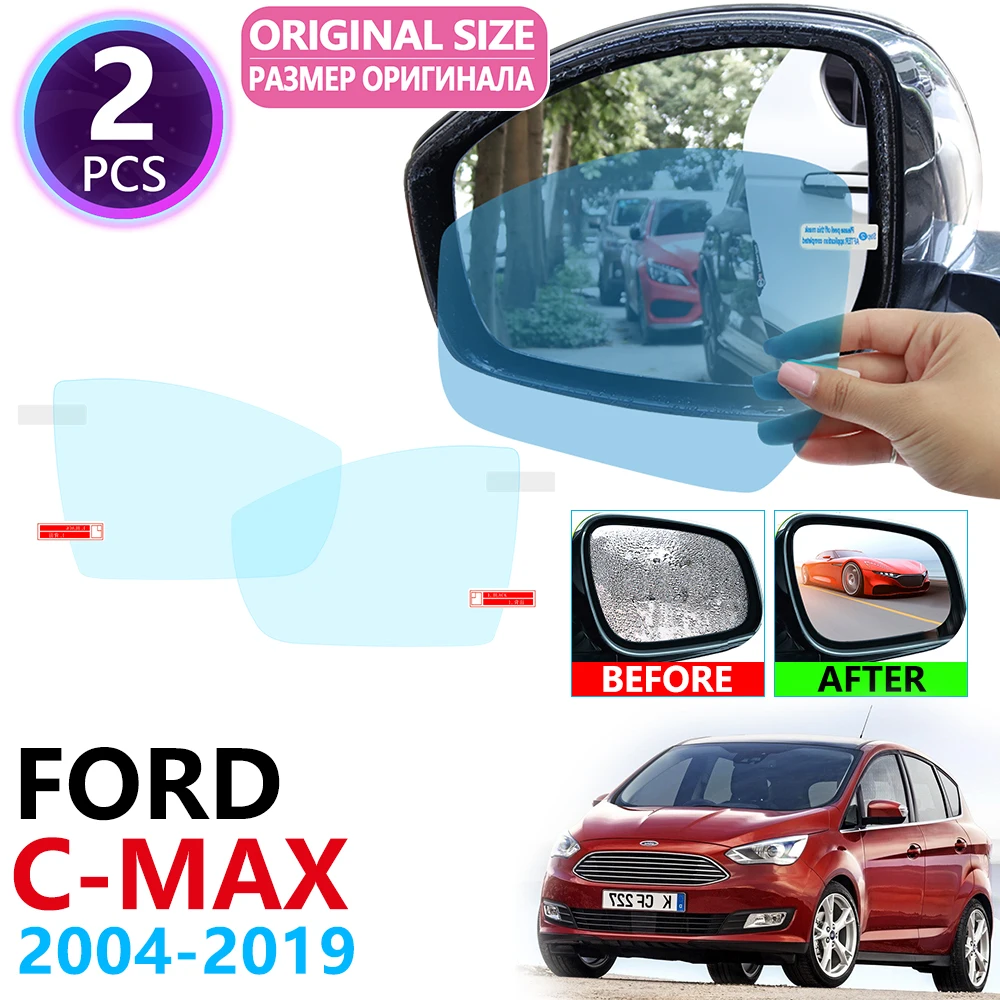 

for Ford C-MAX mk1 mk2 Focus C MAX Grand CMAX 2004~2019 Full Cover Rearview Mirror Anti-Fog Rainproof Anti Fog Film Accessories