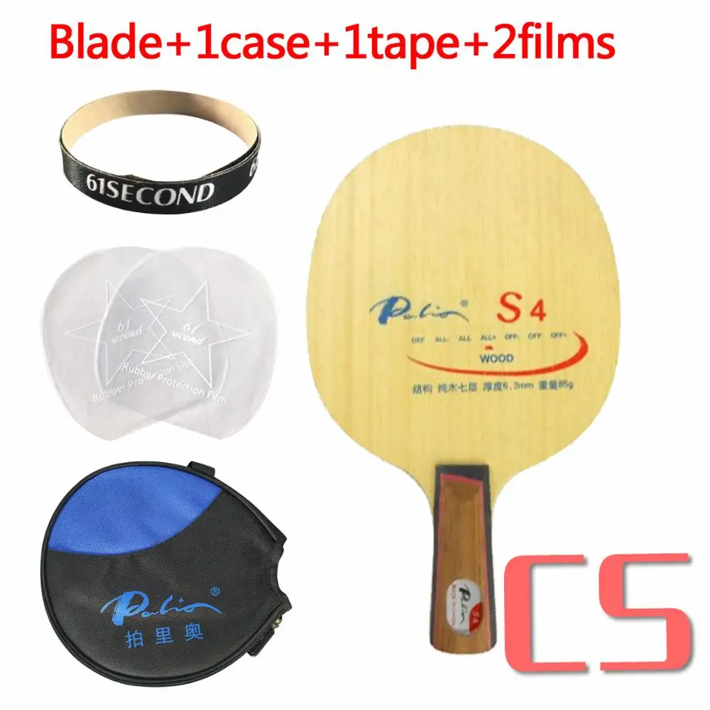 Palio S4(S 4, S-4) Настольный теннис/pingpong blade - Цвет: CS with Y 1 case