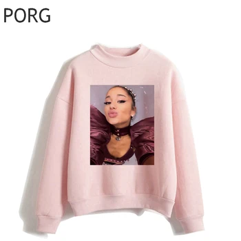 

Ariana Grande Oversized Hoodies Women Streetwear Harajuku Gothic Sudadera Mujer Aesthetic Sweatshirt Women Autumn Bluza Damska