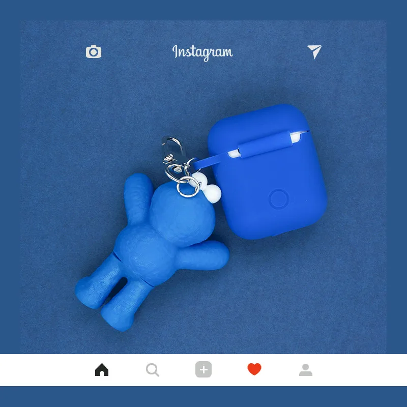 Чехлы для наушников с изображением кунжута улицы Элмо печенья монстра+ подвеска для Apple Airpods 1/2 силиконовый защитный чехол для наушников Аксессуары