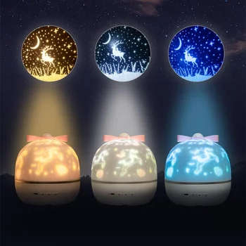 

LED Star Night Light Projector Planet Magic Projector Earth Universe LED Lamp Colorful Rotate Flashing Star Kids Brithday Gift