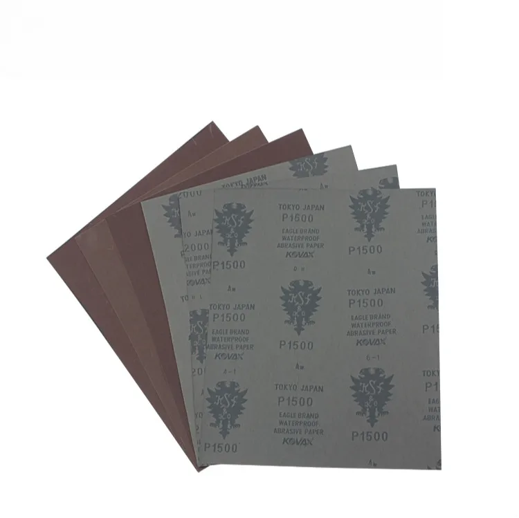 100pcs Imported Japanese Red Eagle Japan Double Eagle Sandpaper Dry and Wet Two Sandpaper Mould Polishing Sandpaper 120#-2000