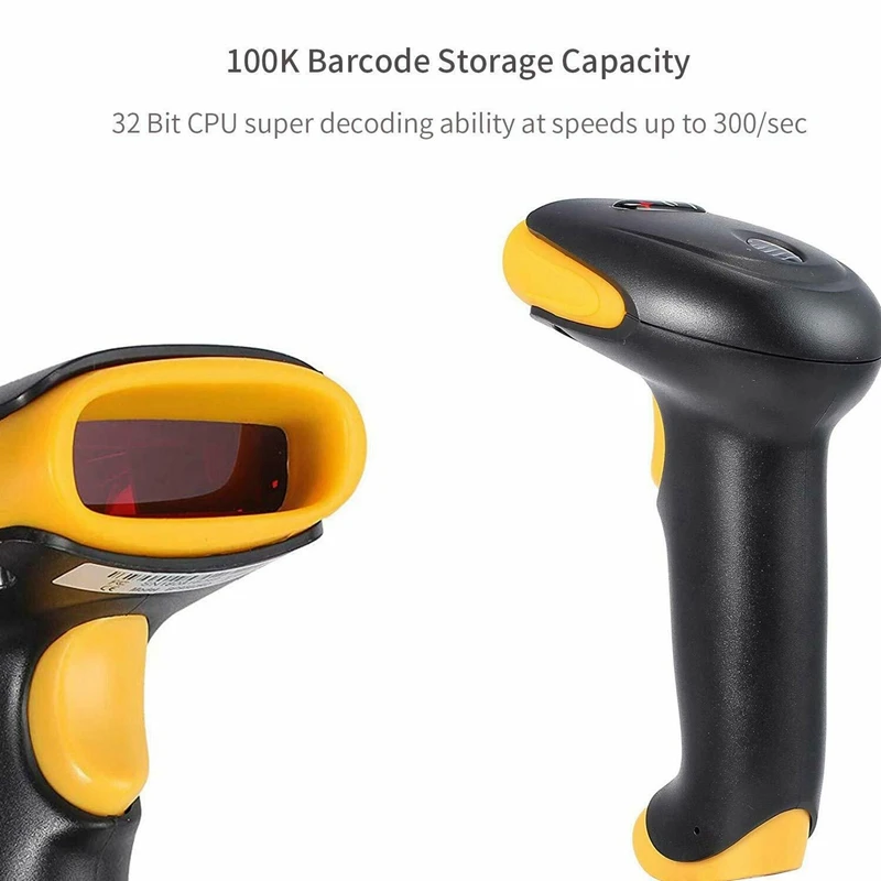 Сканер штрих-кода 2-в-1 2,4 ГГц Беспроводной& Usb2.0 проводной ручной сканер штрих-кодов 1D автоматический считыватель штрих-кодов большого 328 средства ухода за кожей стоп Transmissio
