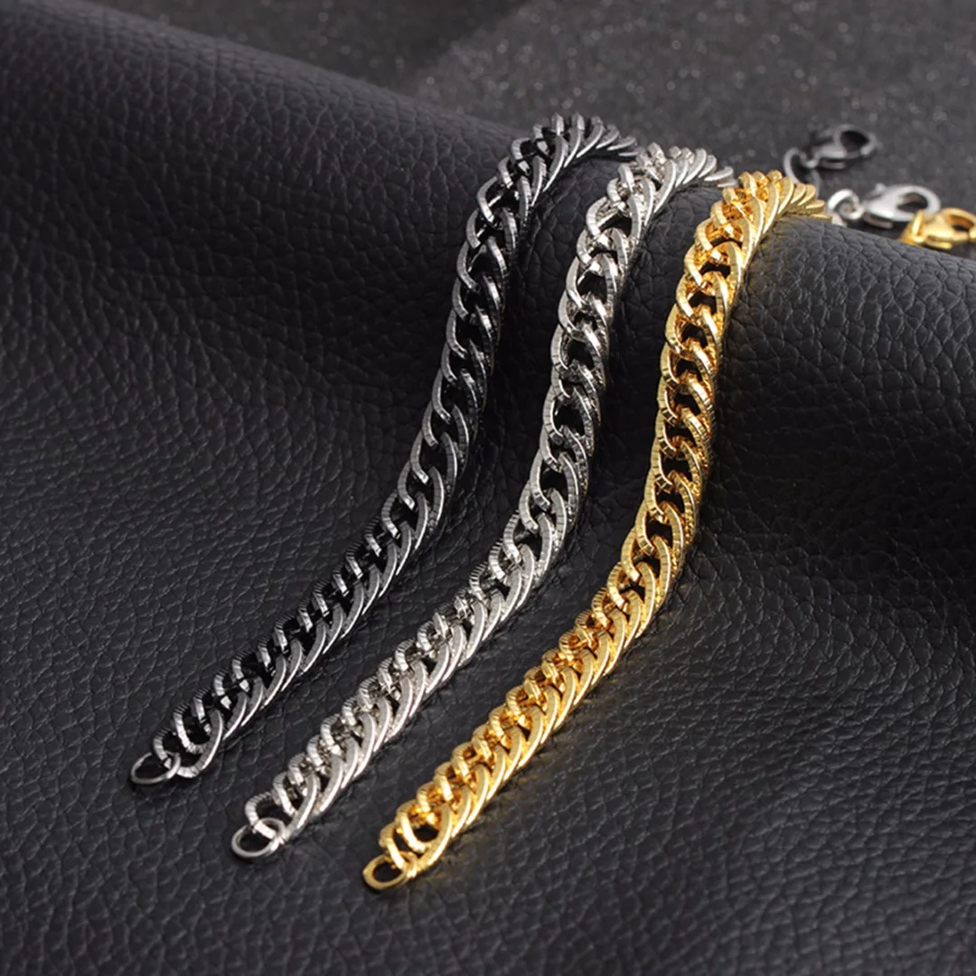 Женский браслет из нержавеющей стали, цепочка, femme pulseira, хип-хоп, панк, серебряный браслет для мужчин, рождественский подарок, мужские вечерние цепочки