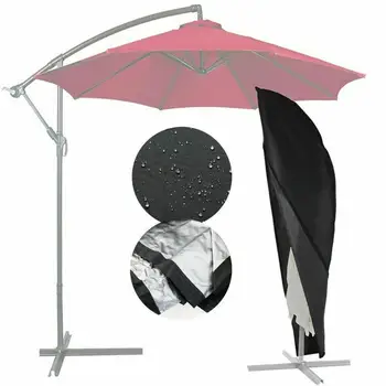 

280CM Extra Large Patio Cantilever Parasol Banana Umbrella Cover Waterproof Outdoor courtyard beach umbrella cover