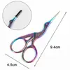 1Pc Professional Hairdressing Vintage Classic Scissors Nail Art Stork Crane Bird Cutters Styling Tools Hair Accessories 2021 5