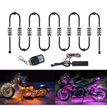 

36 LED Motorcycle Signal Lights Wireless Remote Control Motorcycle Engine Wheel Accent Neon Style Light Kit