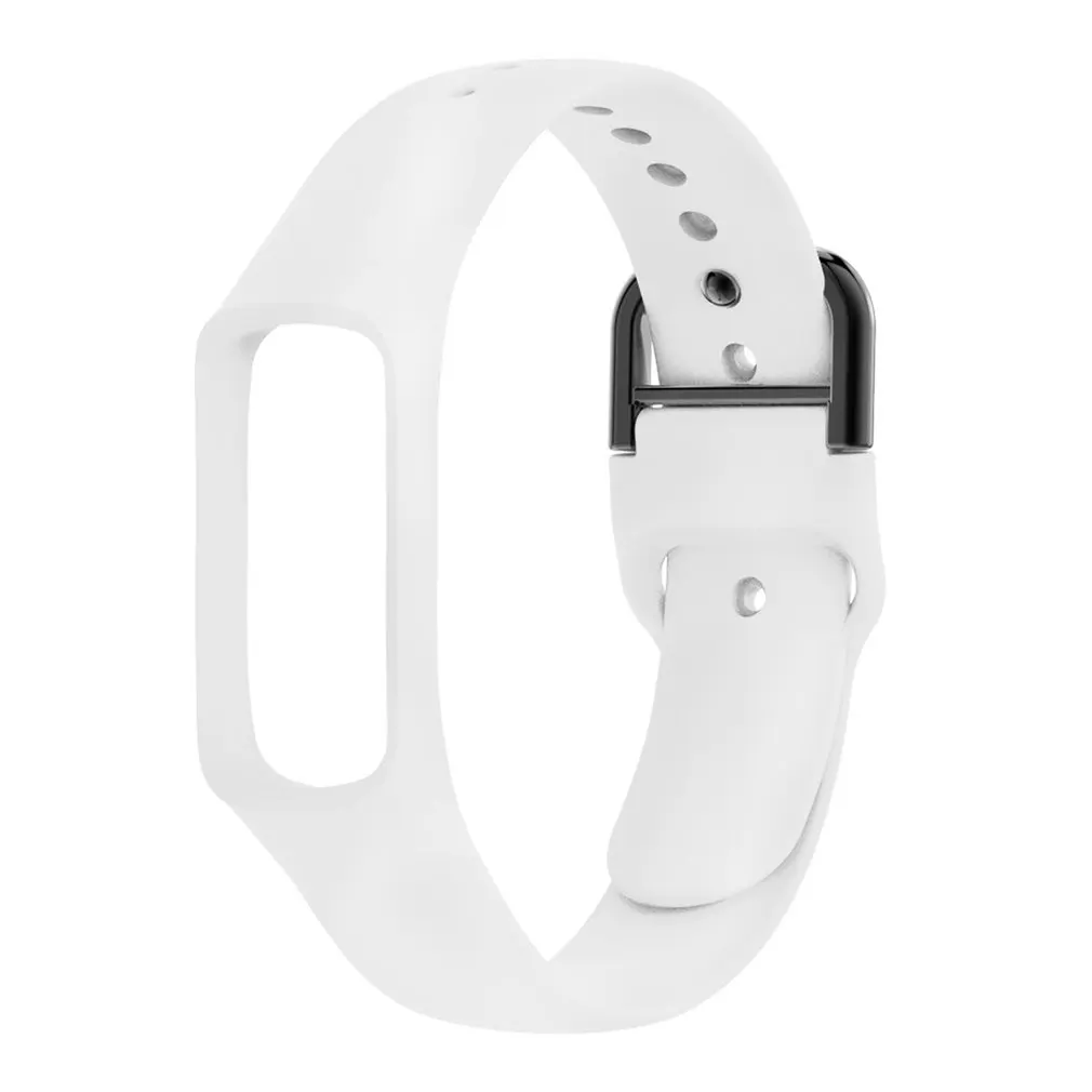 

For Samsung Galaxy Fit E R375 Smartwatch Replacement Strap Official Pattern Black Buckle Sports Replacement Wristband