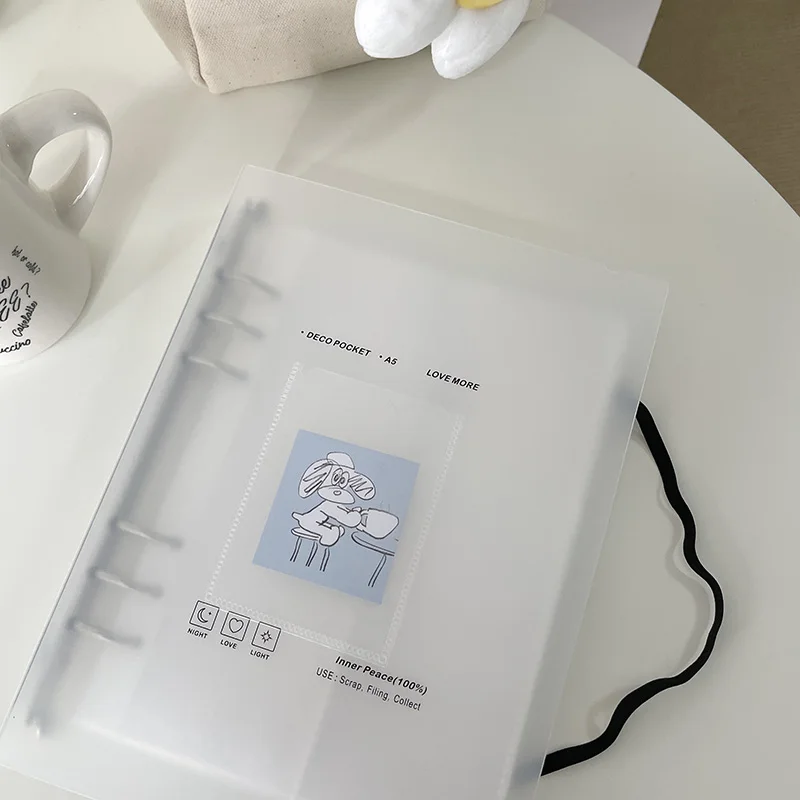 SKYSONIC A5 Binder Storage Collect Book Korea Idol Photo Organizer Journal Diary Agenda Planner Bullet Cover School Stationery