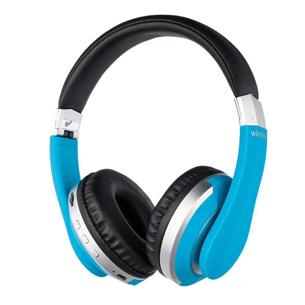 USB Portable Cell Phone Handsfree Music Over Ear Support TF Card Bluetooth Headphone Wireless Subwoofer HiFi Stereo Foldable
