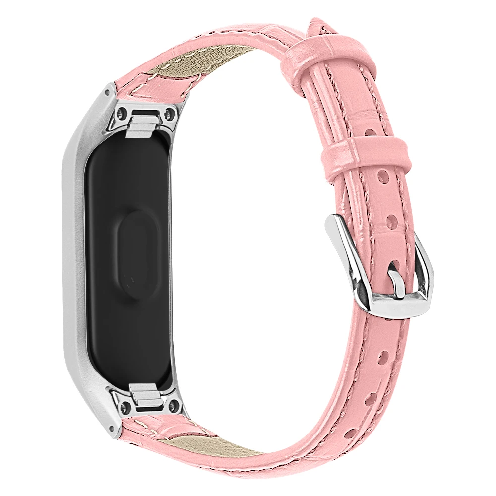 Кожаный ремешок для часов для samsung Galaxy Fit-e SM-R375 Смарт часы браслет Мода замена Браслет Correa - Цвет: Pink