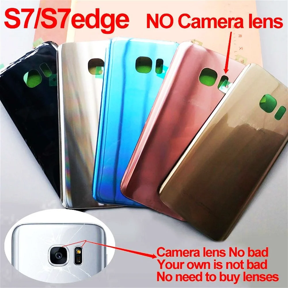 Задняя стеклянная крышка для SAMSUNG S7 G930F/S7 EDGE G935F батарейного отсека задняя корпуса