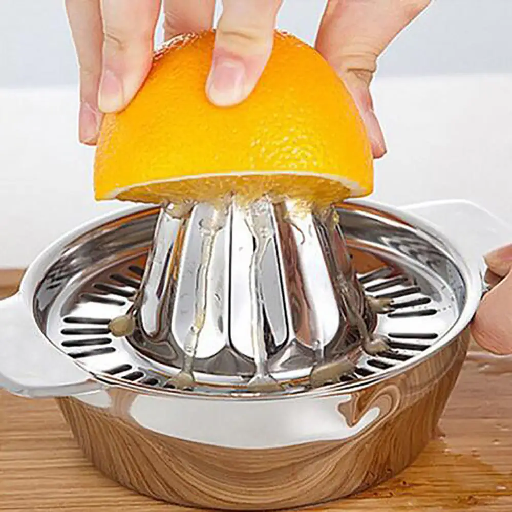 

Stainless Steel Lemon Juicer Manual Lemon Orange Squeezer Hand Manual Press Citrus Juicer Squeezer Home Mini Appliances