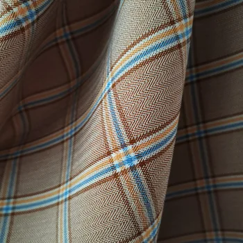 

Coat Jacket Suit Fabric Trousers Material Plaid Scottish check suit Telas Tissue Patchwork craft 1 yard