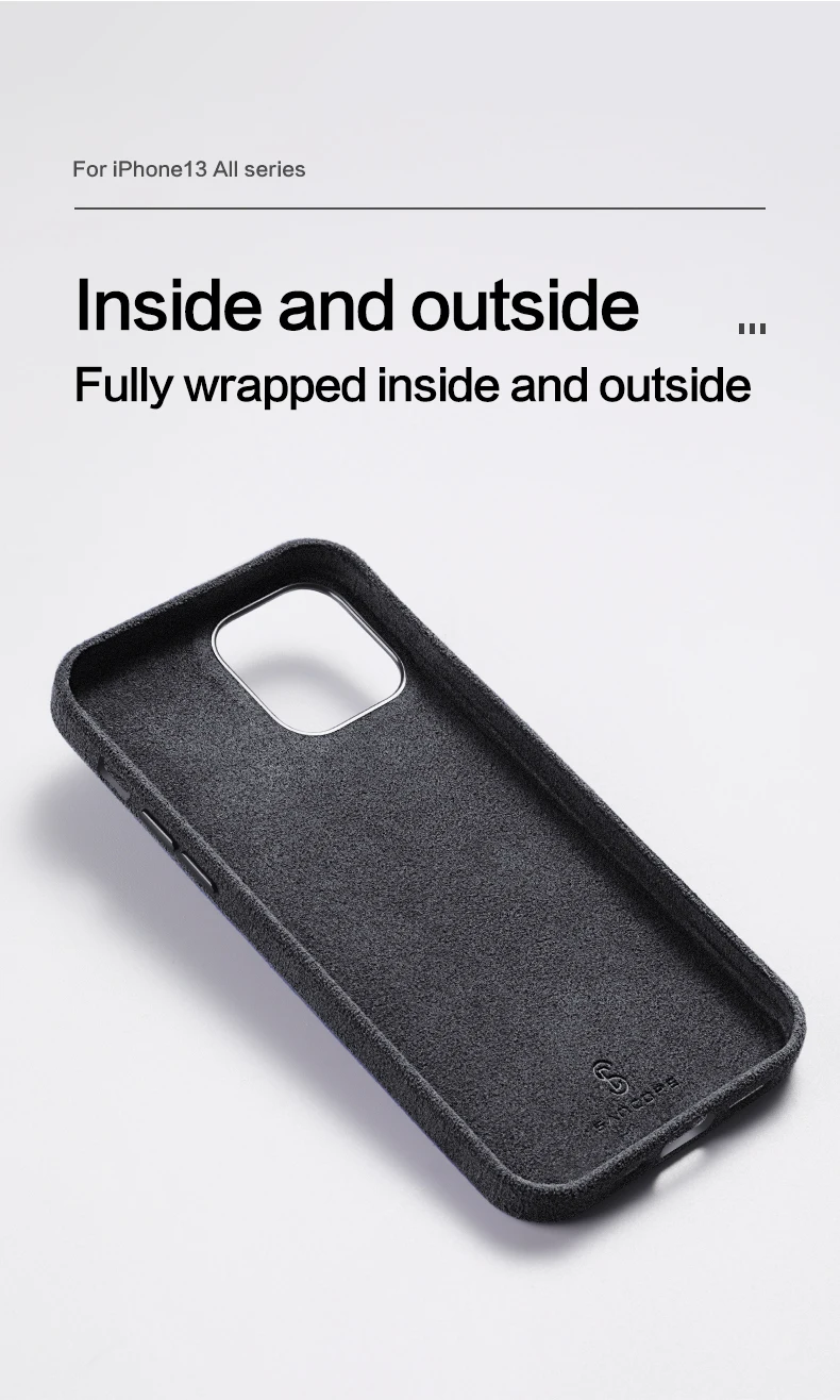 iphone 13 pro cover SanCore Alcantara Case for iPhone 13 Pro Max Series Phone Case Compatible with Magsafe Wireless Charger Magnetic Cover case iphone 13 pro 
