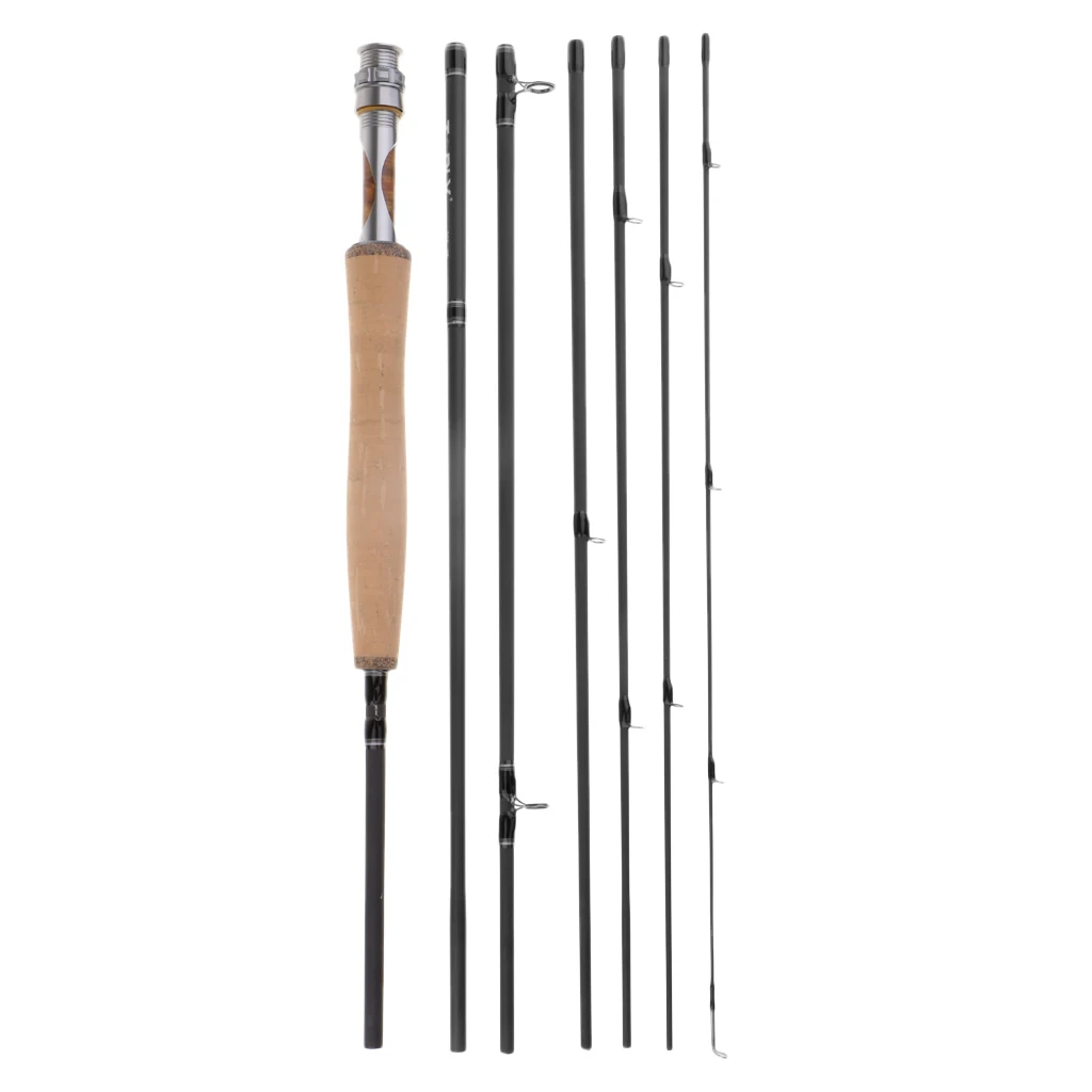 7-Pieces Traveler Fly Fishing Rod 46T Carbon Rod 9ft Fly Rod with Tube Case