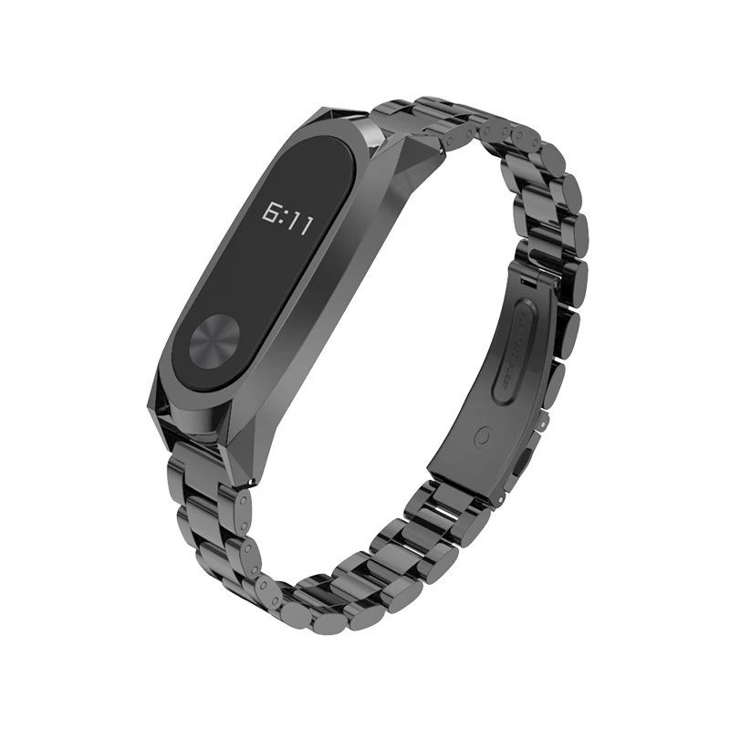 Металлический браслет mi Band 2 для Xiaomi mi Band 2 ремешок на запястье mi Band 2 умный ремешок на запястье магнитный браслет mi Band 2 - Цвет: GT Black