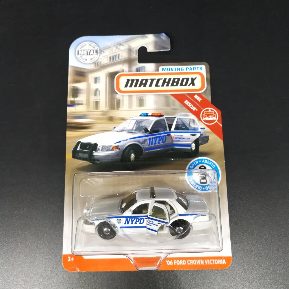 Спичечная коробка машина 06 FORD CROWN VICTORIA TESLA модель X дверь открывающаяся металлическая литая модель автомобиля коллектор Издание игрушки - Цвет: 06 FORD CROWN-white