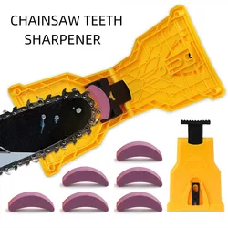 Affûteur de dents de tronçonneuse Portable, outils d'affûtage de chaîne de tronçonneuse/scie à essence à installation rapide pour chaîne de guidage de 14 à 20 pouces 
