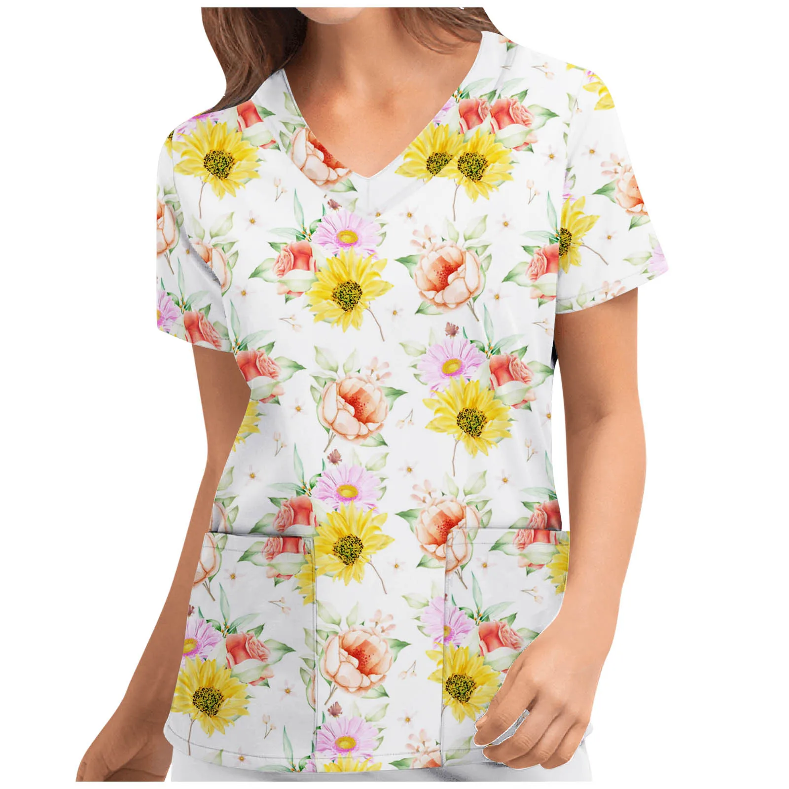 Спецодежда для салона красоты скрабы женщин Униформа топы лабораторные пальто