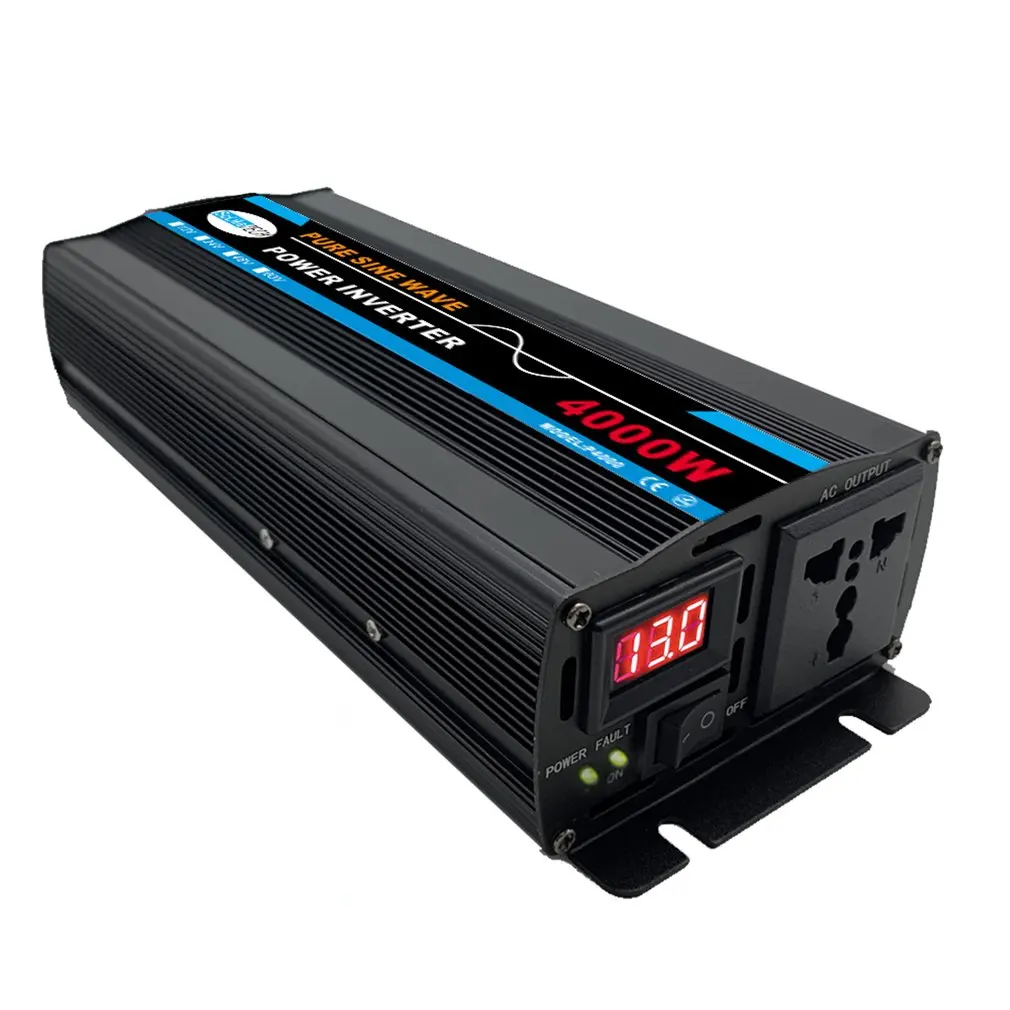 4000W Pure Sine Wave Power Inverter For Solar System/Solar Panel/Home/Outdoor/RV/Camping Wave Power Inverter