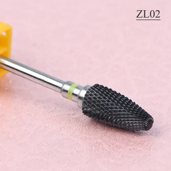 STZ 1 шт. алмаз керамика дрель для ногтей Бур резчик для маникюра карбидные сверла электрическая машина жидкость для снятия геля пилки для ногтей ZL01-25 - Цвет: ZL02